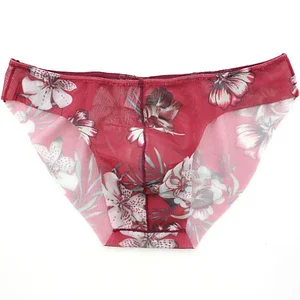 Men's silk sexy printed panties