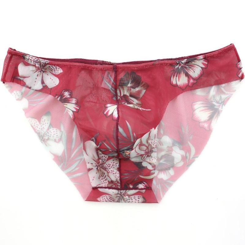 Men's silk sexy printed panties