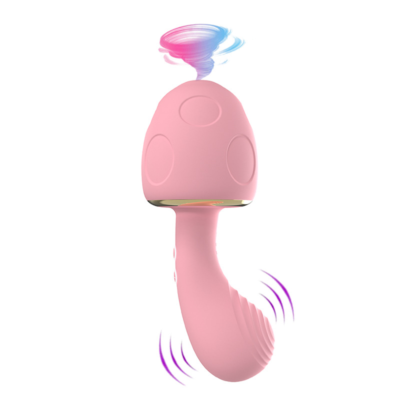 Mushroom Mute Sucking Vibrator Warm Massager Toy Female Masturbator