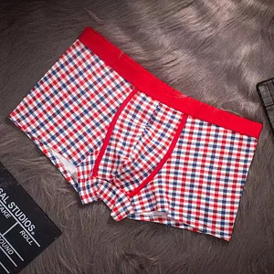 Pure Cotton Breathable Check Boxer Briefs