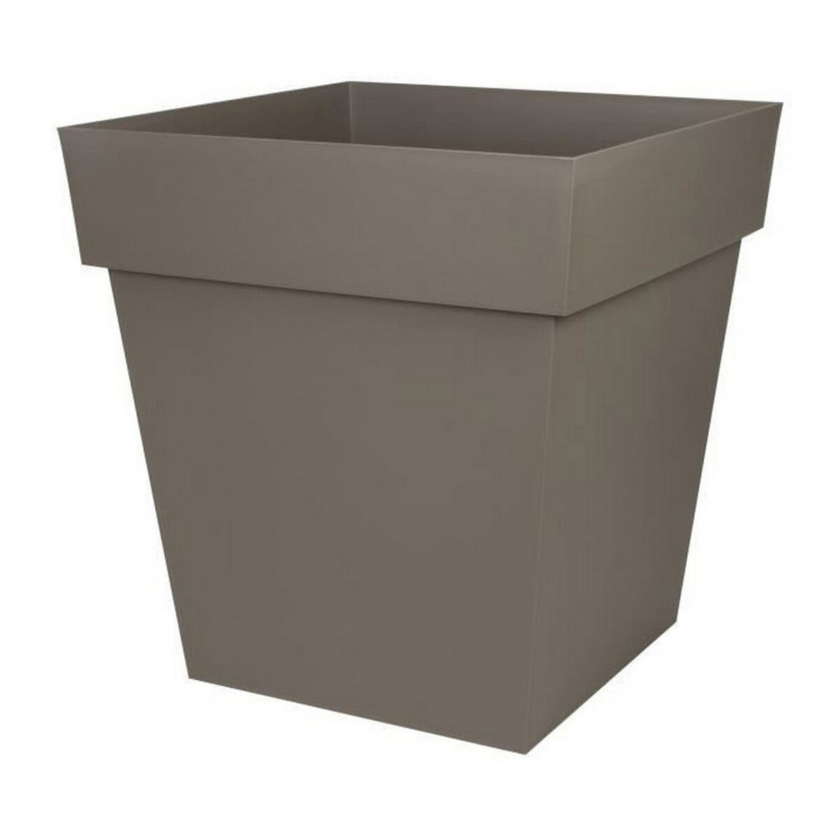 Plant pot EDA Tuscan Taupe Plastic Squared &Oslash; 50 cm (49,5 x 49,5 x 52,5 cm)