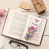 3Pcs Diamond Painting Blessing Flowers Bookmark for Book Lovers