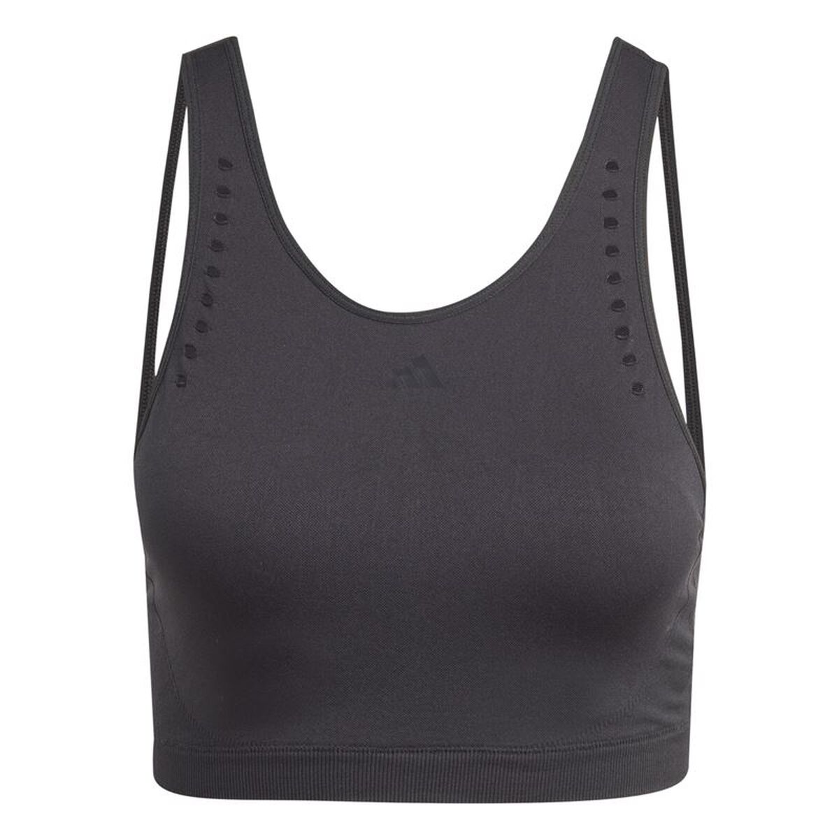 Sports Bra Adidas Aeroknit Light-Support Black