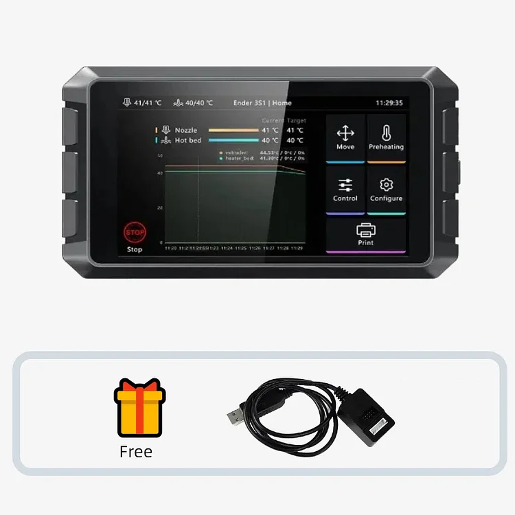 Creality Sonic Pad Control Screen With Free Serial Cable