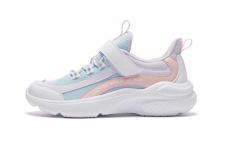 361°KIDS Anti-Slip Wear-Resistant Kids Lifestyle Shoes White Blue Pink Kids'