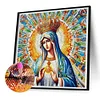 Diamond Painting-DIY Full Round Drill Stained Glass Art Madonna