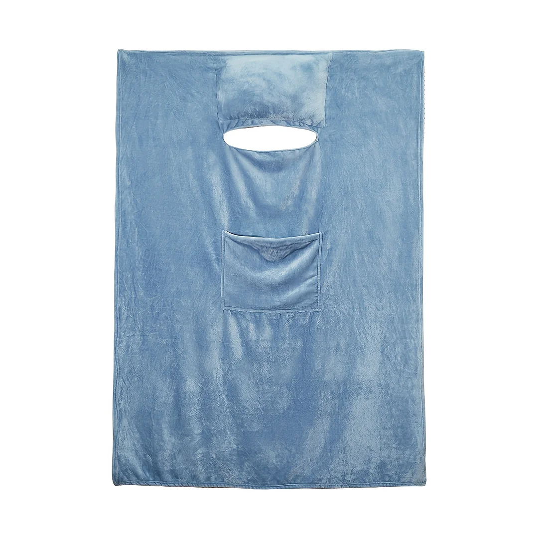 Blanket With Pillow Multifunctional Storage Blanket For Sofa Camping Car Office Etc Various Occasions Multi-purpose Blanket