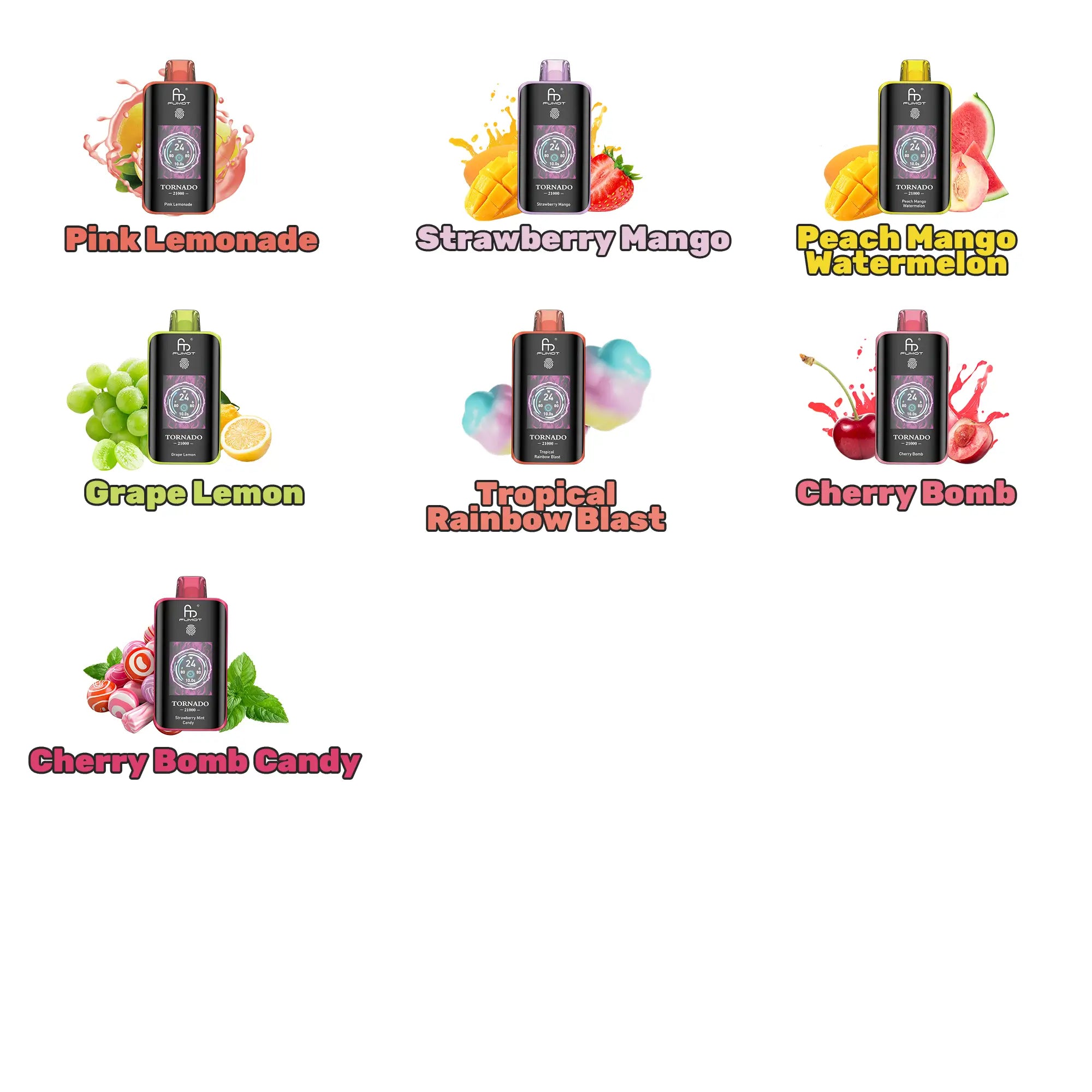 Fumot Tornado 25000 Vape: Dual Mesh Coil, 700mAh & 26 Geschmacksrichtungen mysite fumotvapeshop