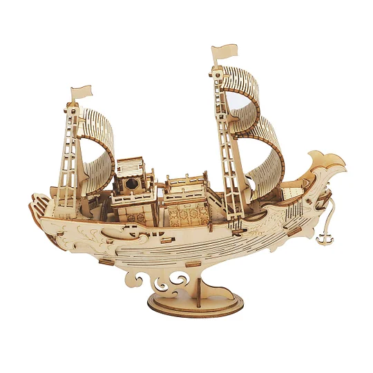Rolife Japanese Diplomatic Ship 3D Wooden Puzzle TG307 | Robotime Online
