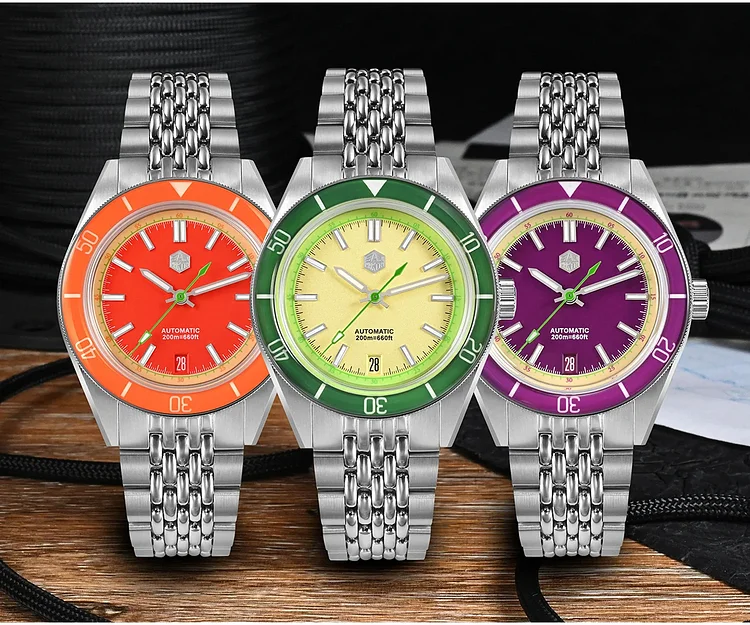 ★Summer Sale★San Martin 39.5mm Summer Dive Watch Fun Fruit Series Watches SN0116 San Martin Watch san martin watchSan Martin Watch