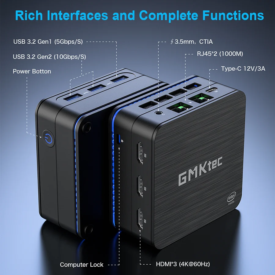 ミニPC GMKtec NUCBOX7 Intel N6005 GMKtec Intel Pentium Silver 11th N6005 Mini PC--NucBox 7 109.99