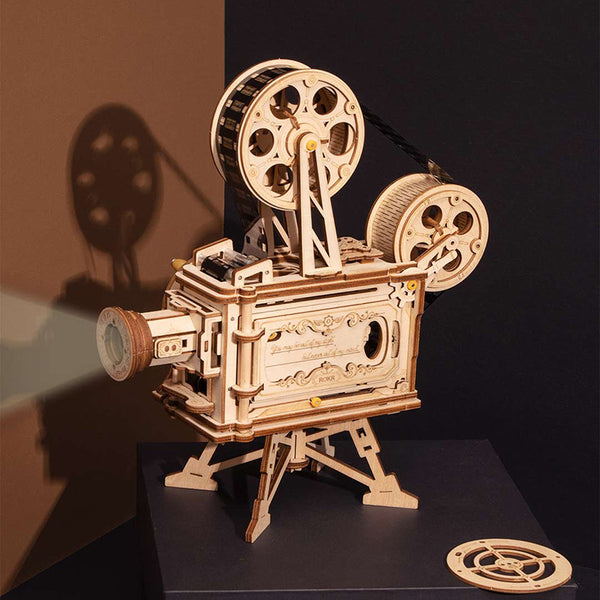 Wooden Vitascope 3D Puzzle Vintage Film Projector LK601 8