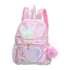 Kids Girls Unicorn Cute Sequins Backpack School Bags