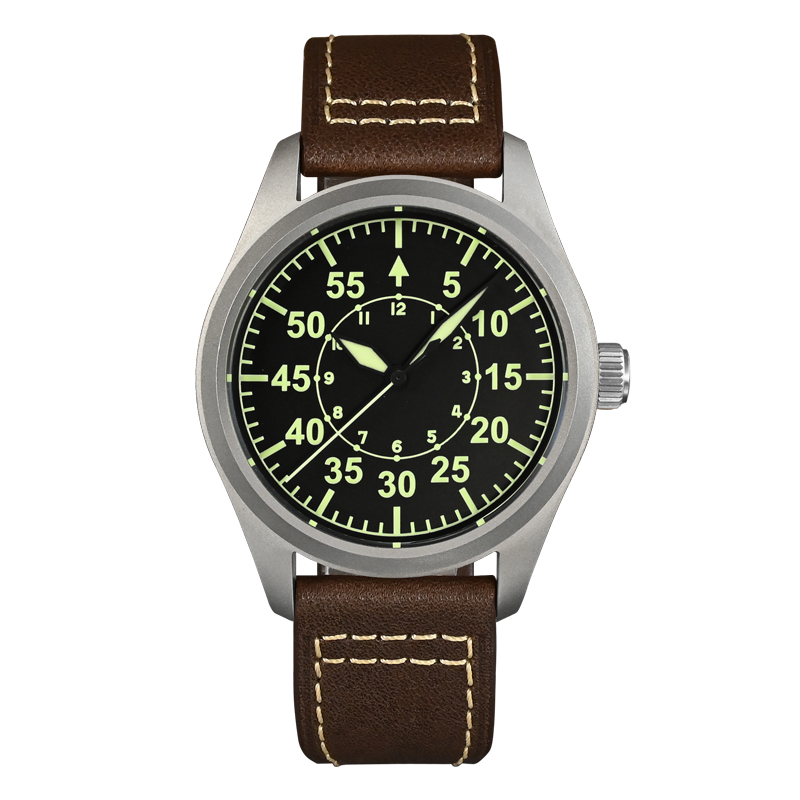 San Martin Titanium Military Pilot Watch SN030T