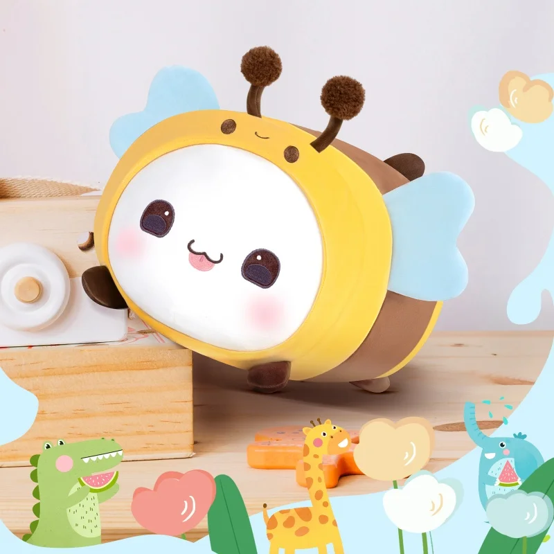 Mewaii® Fluffffy Family Kitten with Bee Hoodie Stuffed Animal Kawaii Plush Pillow Squishy Toy