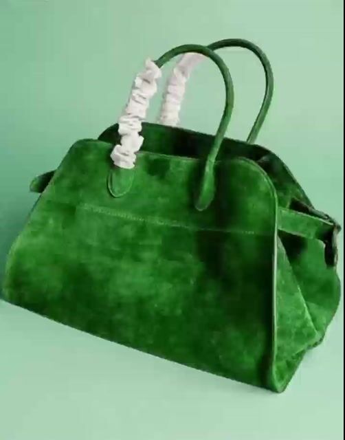 Fashion Green Large Capacity Suede Tote Handbag