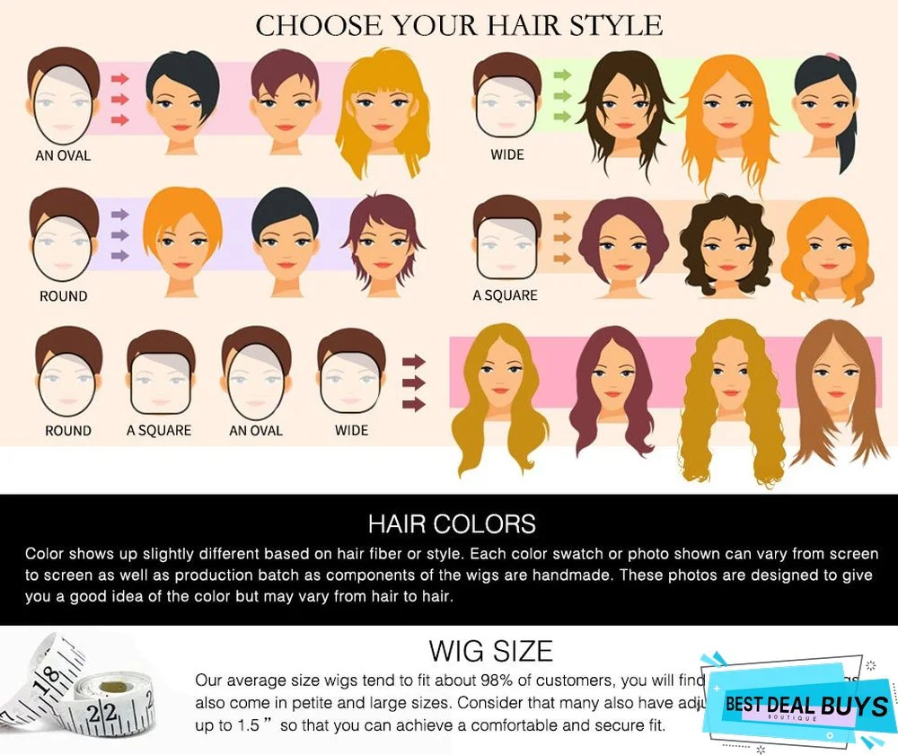 Women's Long Hair Is Wine Medium Length and Straight Hair