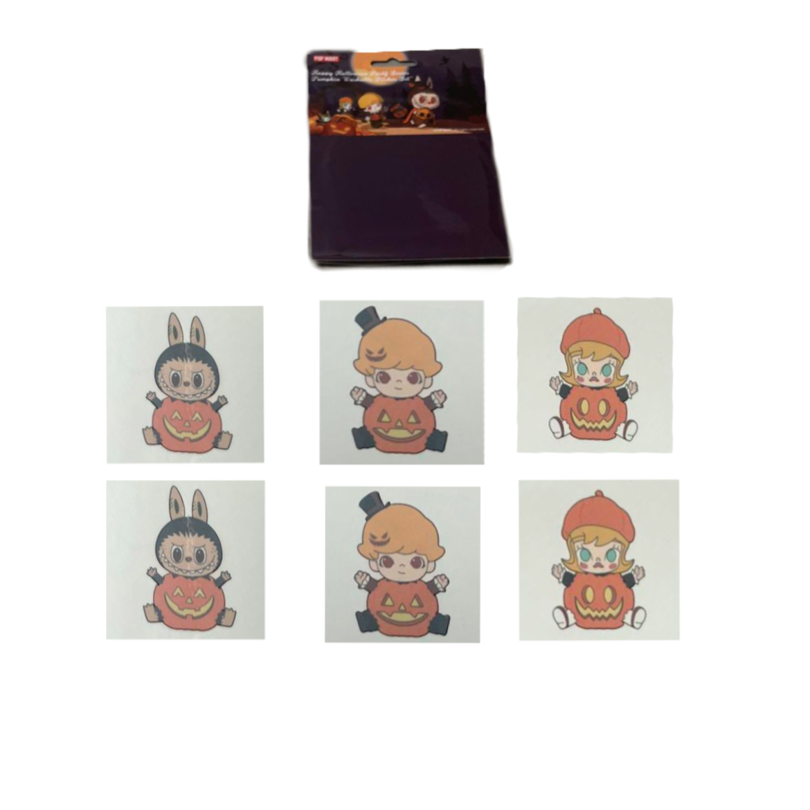 POP MART Quirky Carnival MOLLY Pumpkin Washable Stickers Trend Based Products
