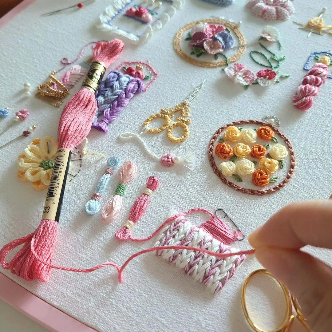 Cute Pobjects Cute Objects Embroidery Kit