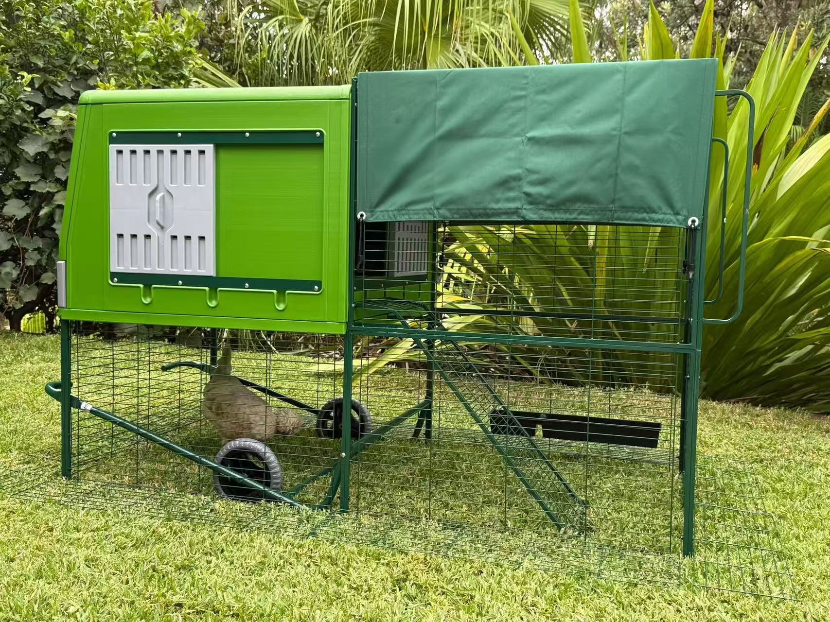 Mobile Chicken Coop Run with For 2-10 Large Hens House B117af5a21761d3549fb5f7aa117af77