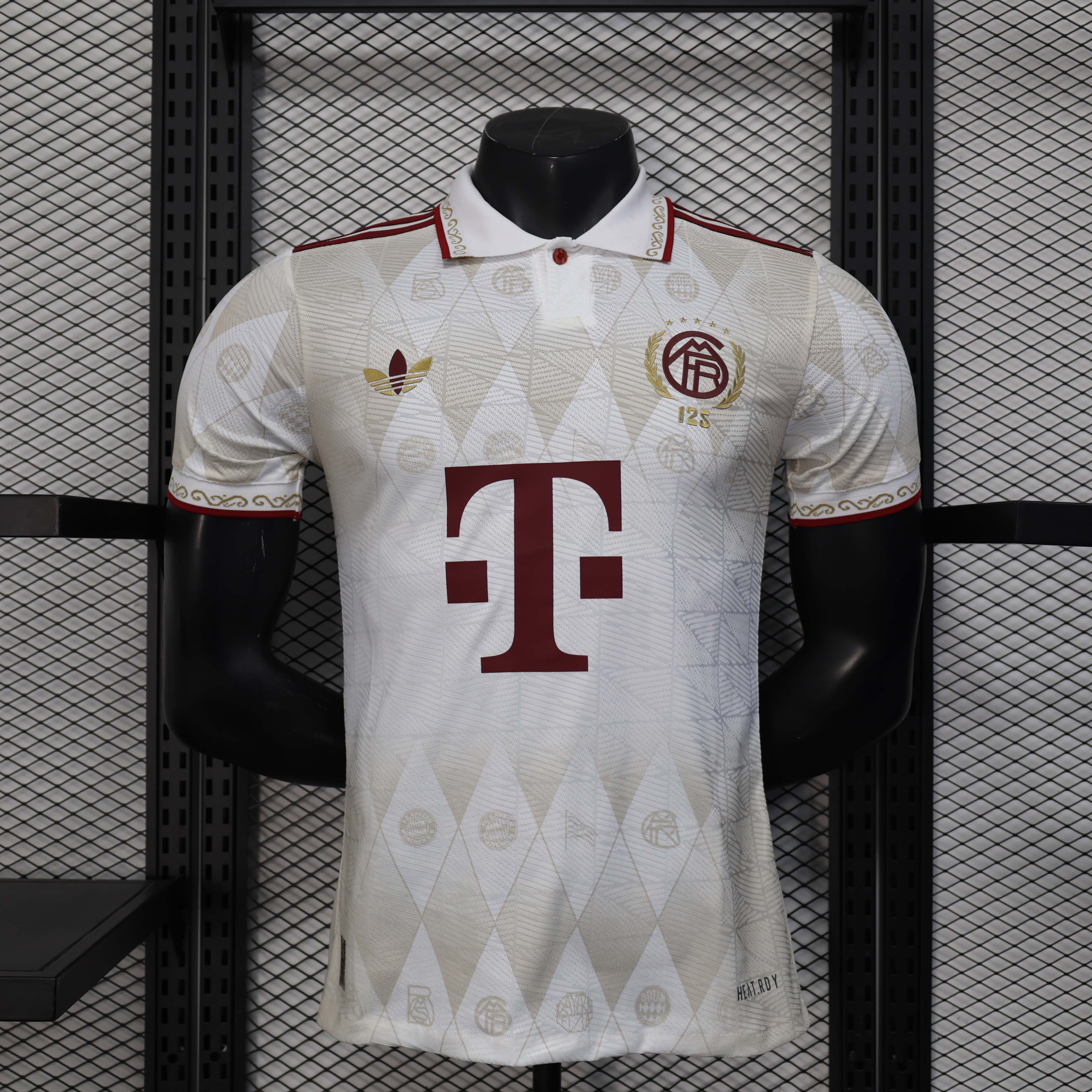 2025/2026 Player Version Bayern Munich 125 Special Edition Apricot Football Shirt 1:1 Thai Quality:football jersey mysite: unitedjerseyfootball 邓江浪:football