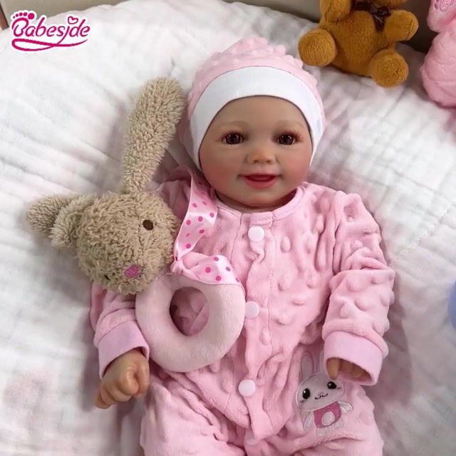 Babeside Smiling Reborn Baby Sunny 17'' &ndash; Little Infant Girl & A Heart-Healing Gift