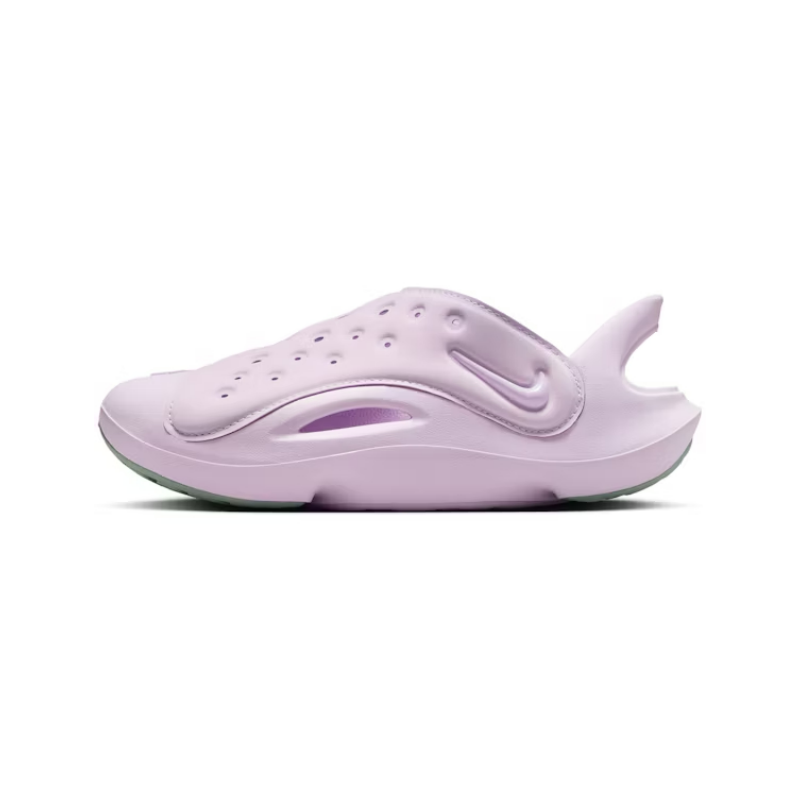Nike Aquaswoosh PS Anti Slip Wear Resistant Low Top Children's Sandals Pink Purple Children Aged 3 7 Years Old