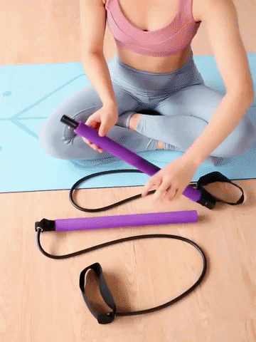 Yoga Pilates Bar With Resistance Band – Turbo Athlete