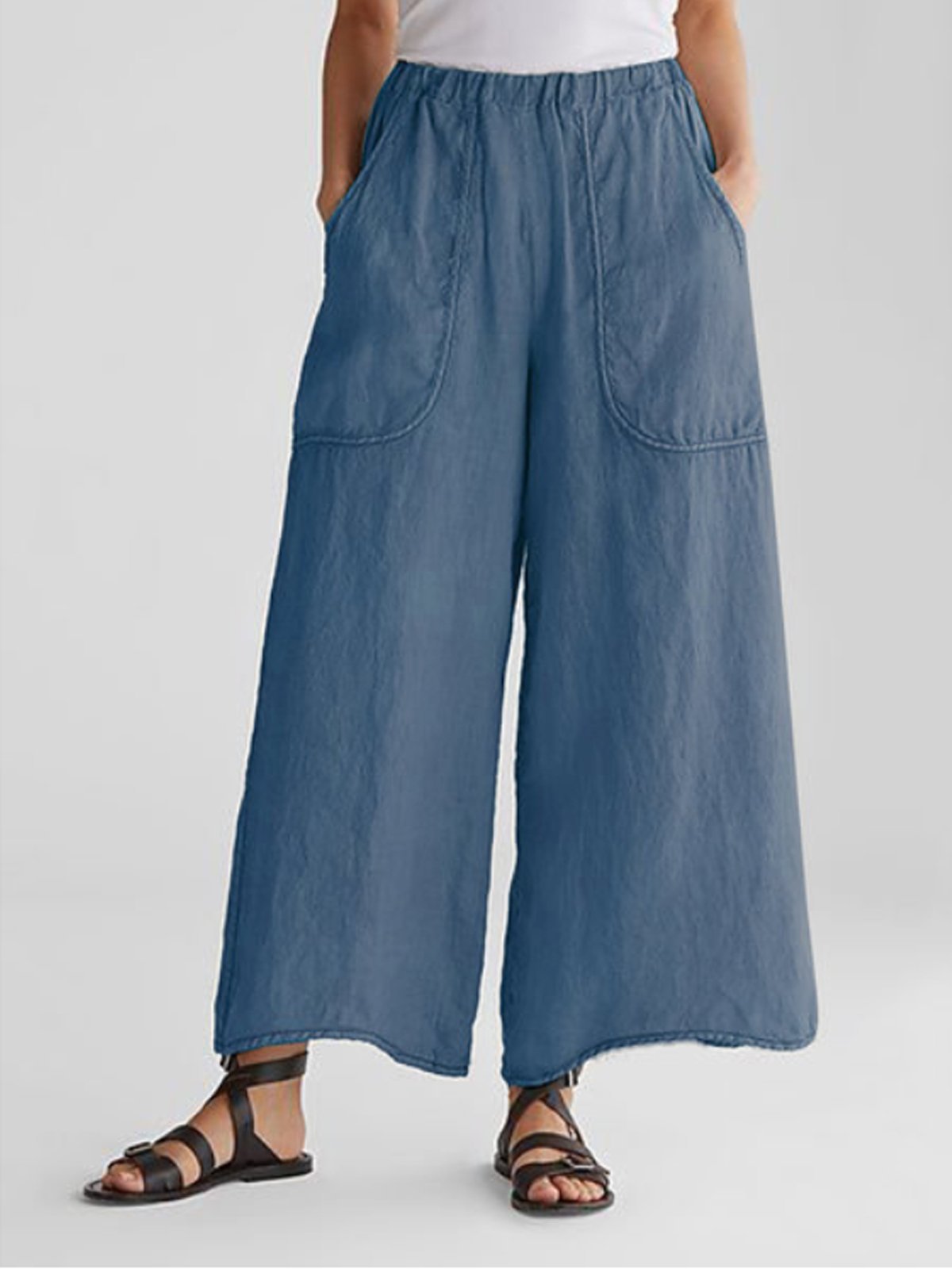 Summer Women PANT Flat Pan Linen Pocket-Neogeekshirts:luchamp