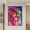 (Big Size)Anime Super Mario - 11CT Stamped Cross Stitch - 40*60cm