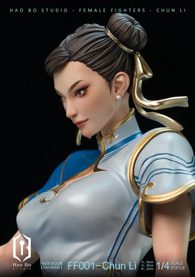 PRE-ORDER HAO BO Studio - Street Fighter II: The World Warrior Chun-Li 1/4  Statue(GK) (Adult 18+)