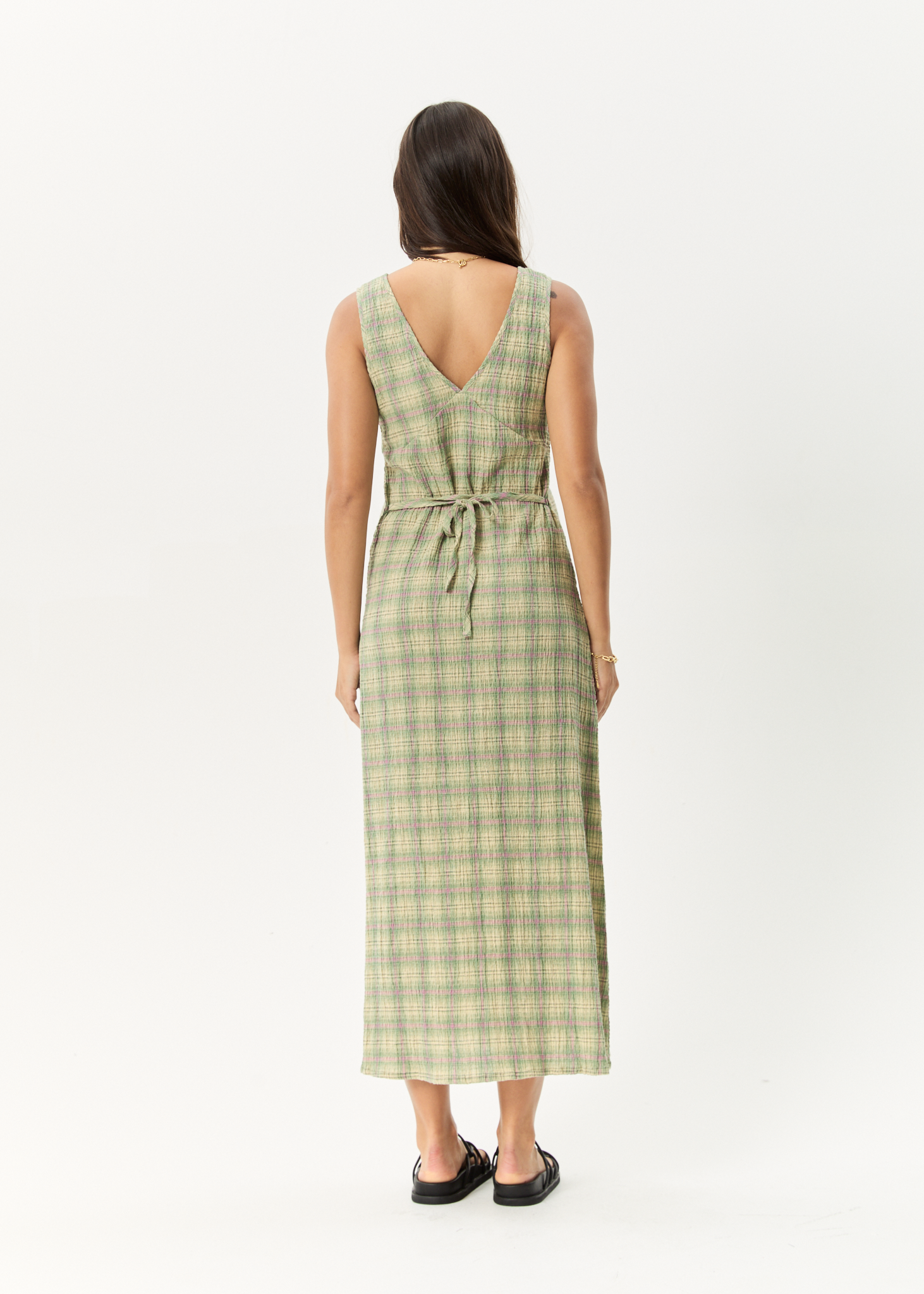 Seersucker Maxi Dress