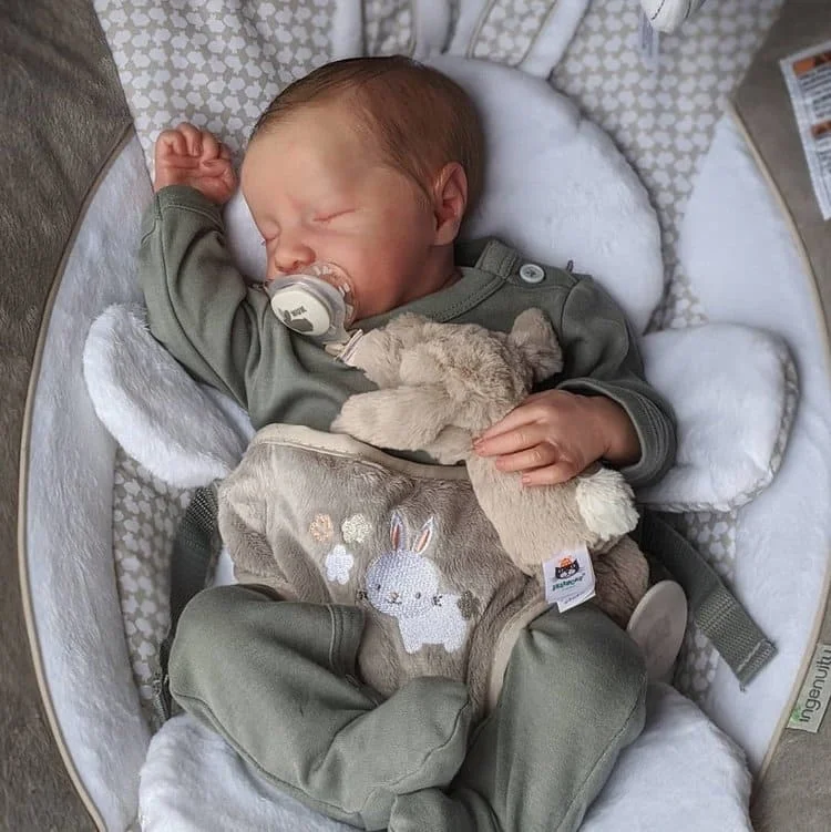  [3-7 Days Delivery][Reborns Gift for Sale] [Heartbeat & Sound] 20'' Real Lifelike Nateka Sleeping Newborn Baby Boy Dolls - Reborndollsshop®-Reborndollsshop®