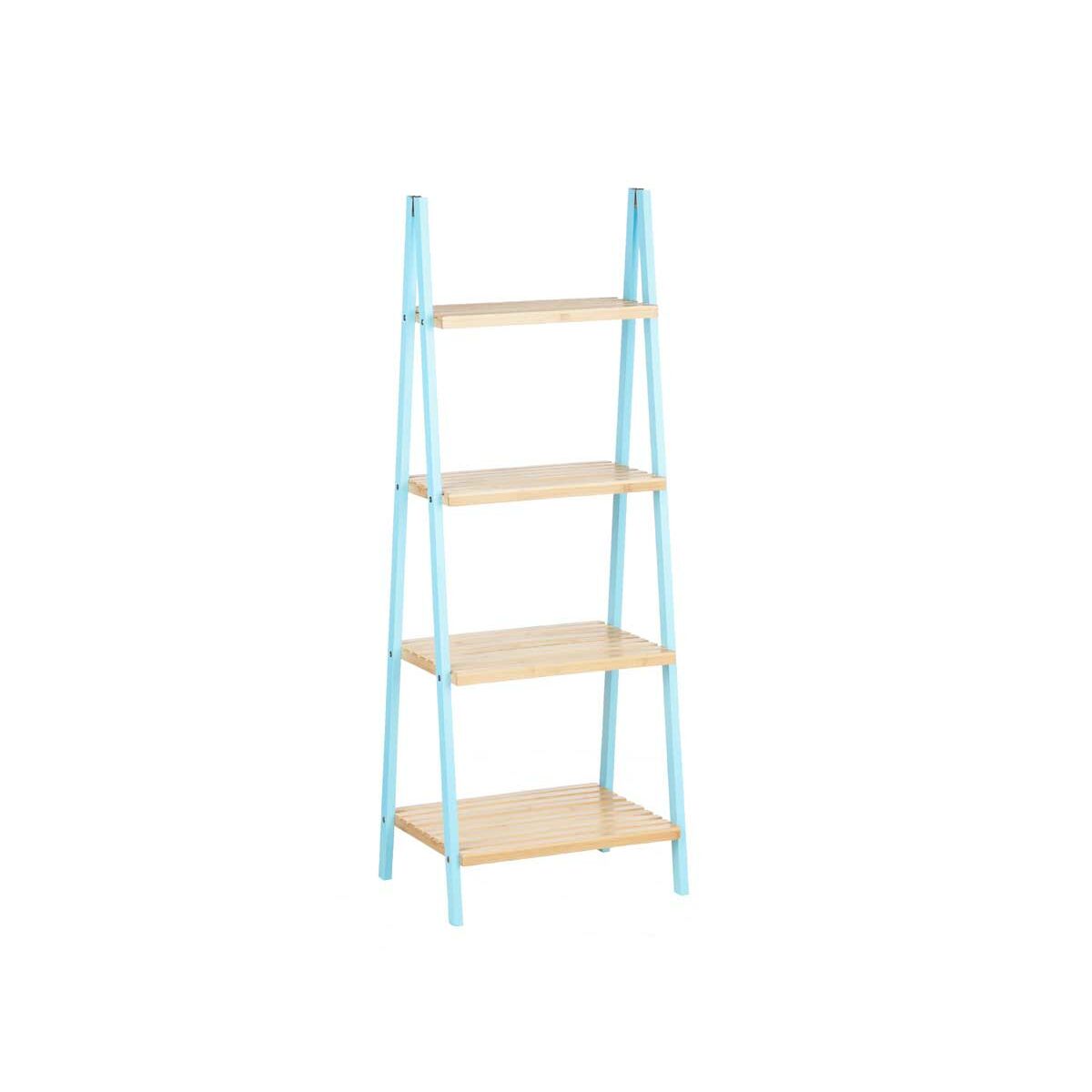 Bathroom Shelves Berilo Blue Natural 40 x 109,3 x 30 cm