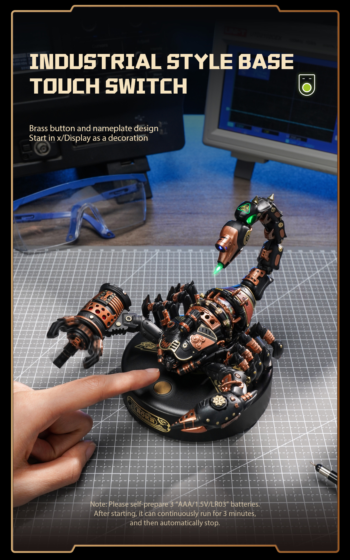 Emperor Scorpion Model DIY 3D Puzzle MI04 44