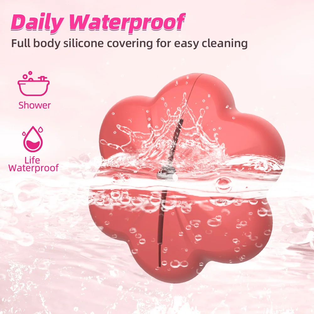 Remote Control Adjustable Rose Vibrating Nipple Clamps