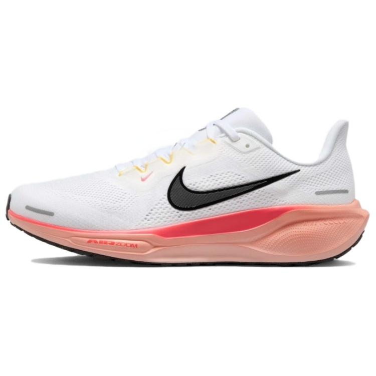 Nike Zoom Pegasus 41 Anti-Slip Wear-Resistant Low-Top Casual Running Shoes Men's White Orange