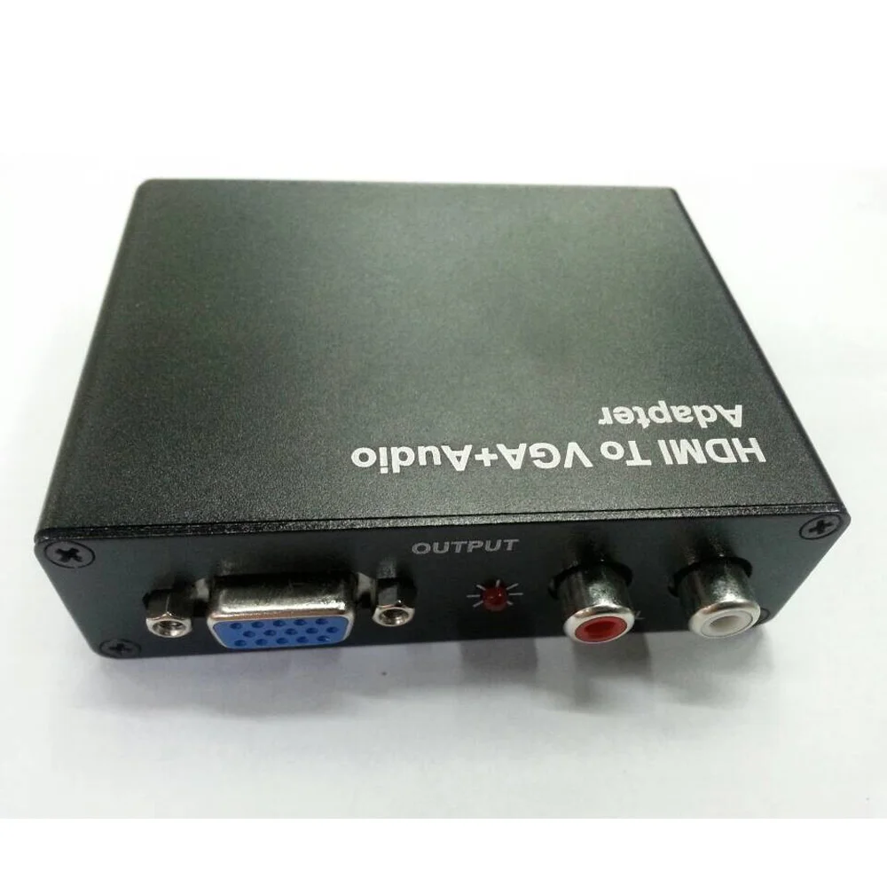 HDMI To VGA+R/L Audio Converter HDMI Conver VGA Adapter 1080P