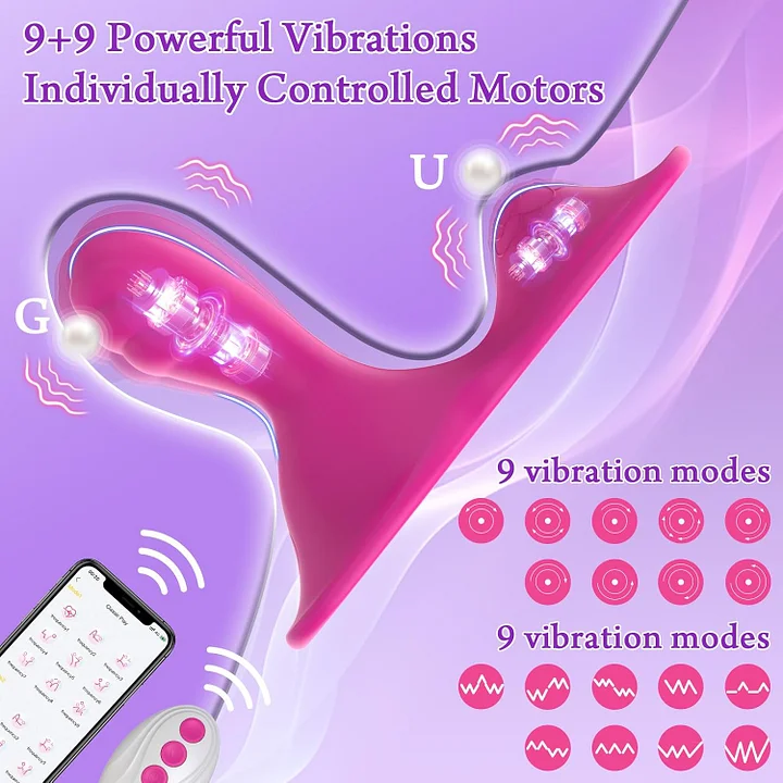 amouron Sit-Ride Butterfly G-Spot Vibrating Cushion with APP Control