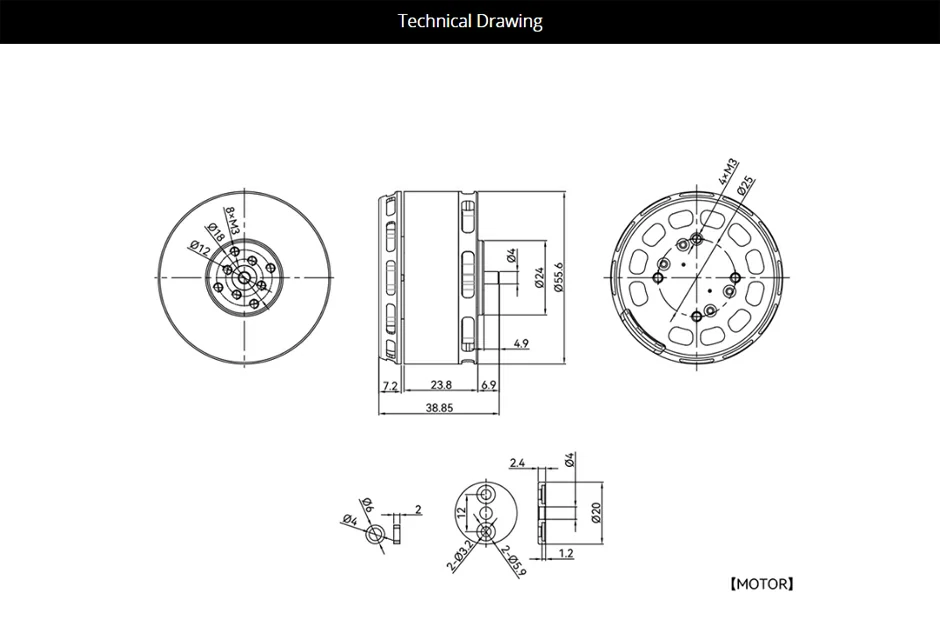 VL5009 VTOL Propulsion System Technical Drawing