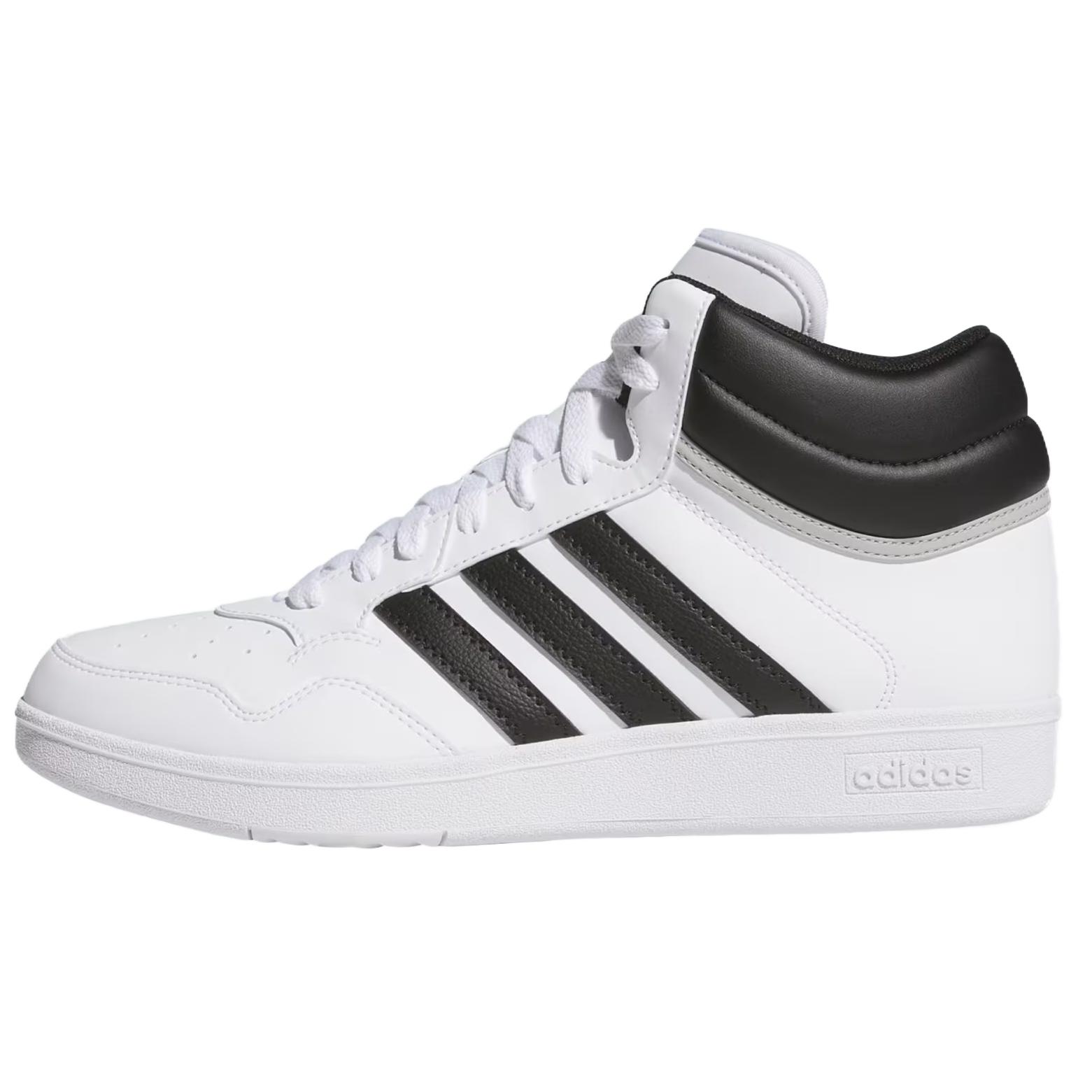 Adidas Hoops 4.0 Mid Cloud White Core Black Grey Two
