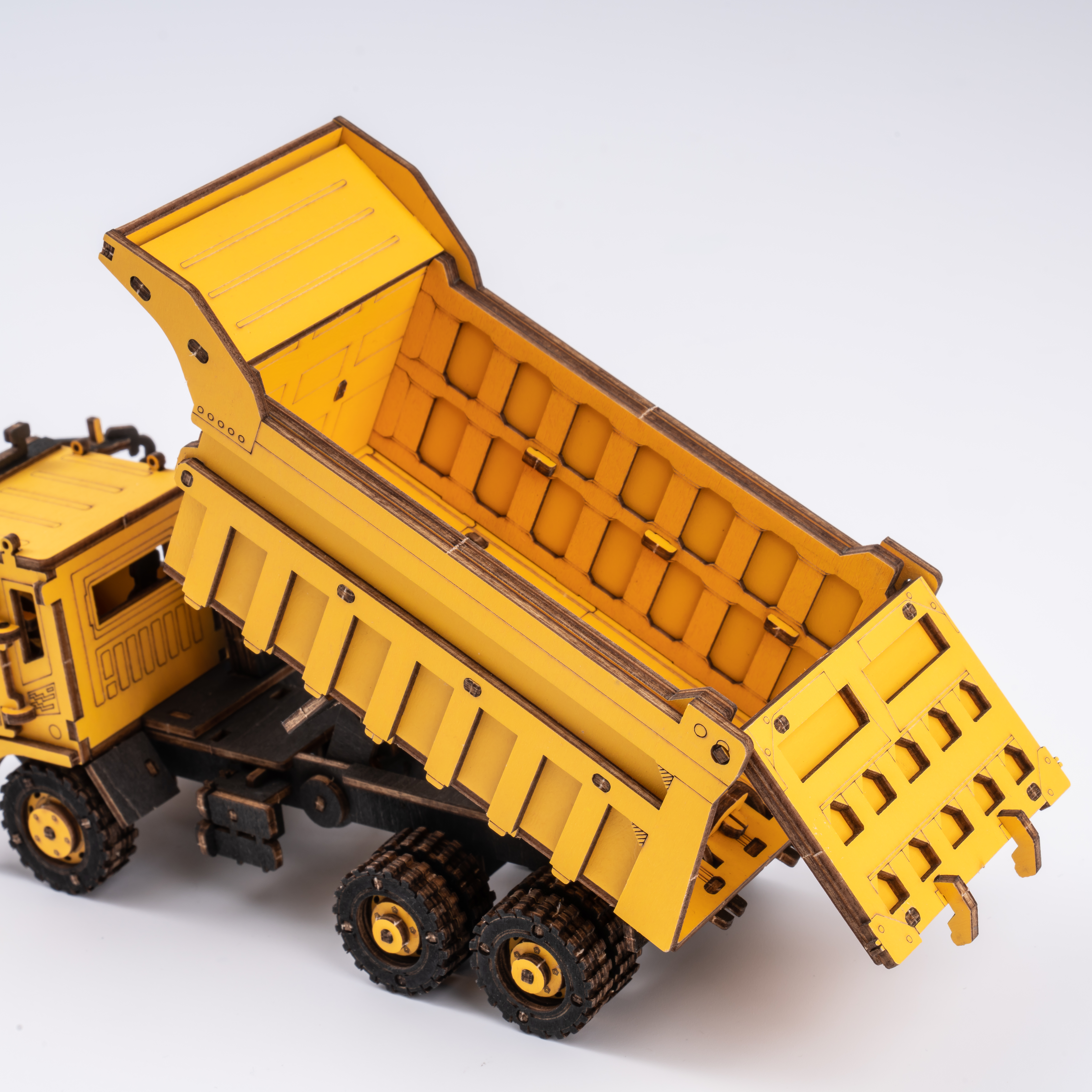 Wooden Dump Truck Engineering Vehicle 3D Wooden Puzzle TG603K 8