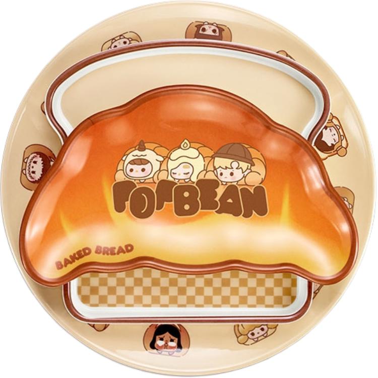 POP MART Cute Grain Baking Puffy Collection Dinner Plate Set Trend-Based Products