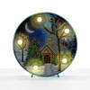 Diamond Painting Christmas Tree House Light Home Decor