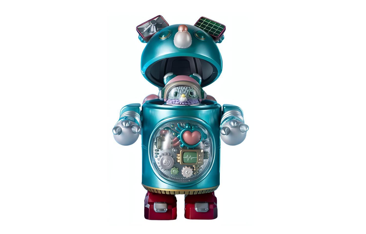 POP MART x INSTINCTOY X KWONG Bubble Mate IP Robot Muckey Trendy Figures 20cm