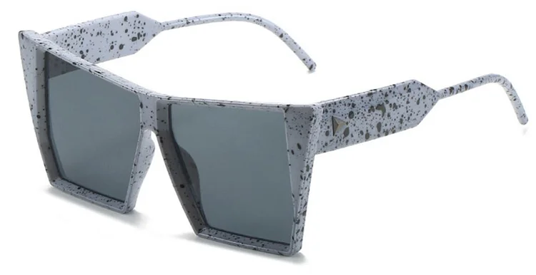 2024 Retro Cat Eye Square Sunglasses Women Men Punk Triangle Rivet Decoration Brand Designer Sun Glasses Female Big Frame UV400