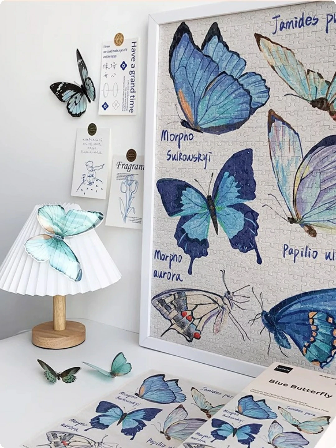 Blue Butterfly Jigsaw Puzzle