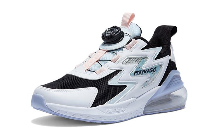 361°KIDS Anti-Slip Wear-Resistant Low-Top Kids' Running Shoes Black White Kids'