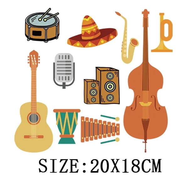 Cute Animals Heat Sticker On T-shirt DIY A-levels Iron On Transfer For Clothing Beautiful Design On Kid Clothes Patch Decoration