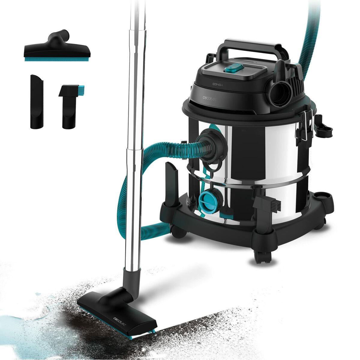 vacuum cleaner Cecotec Wet & Dry Steel Max 1400 W 1380 W